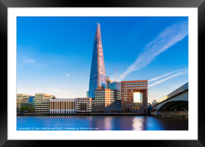 The Shard, London Framed Mounted Print by Sam Westbrook