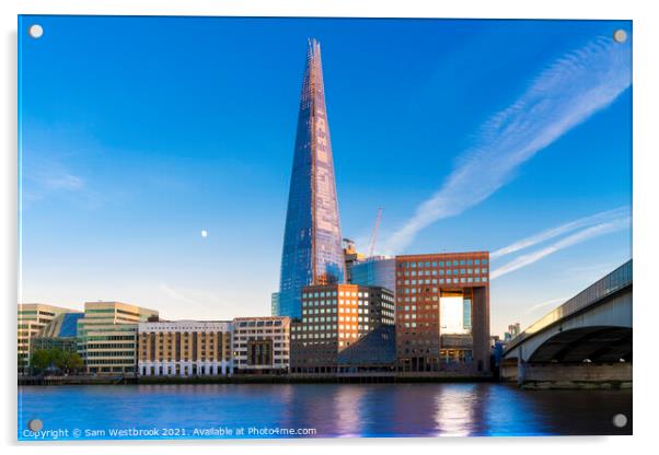 The Shard, London Acrylic by Sam Westbrook