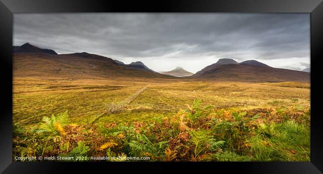 Scottish Mountainscape Framed Print by Heidi Stewart