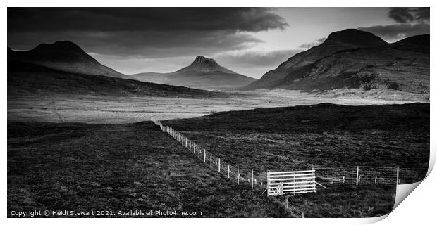 Scottish Mountainscape Print by Heidi Stewart