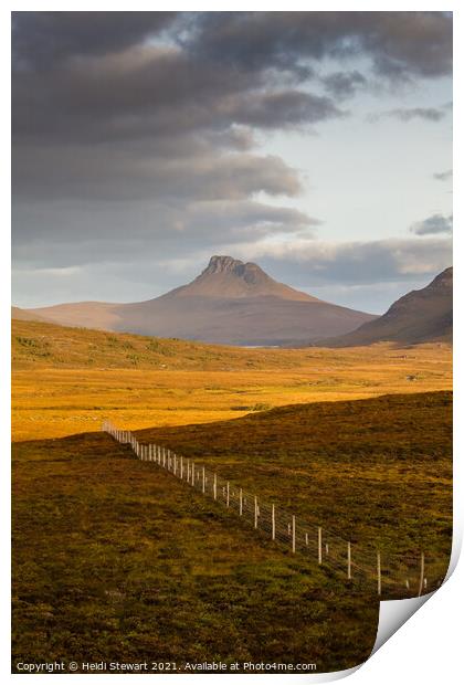 Stac Pollaidh Print by Heidi Stewart