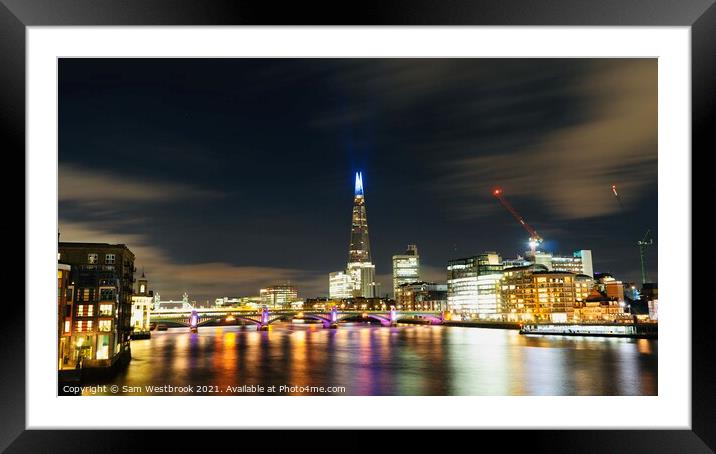 The Shard, London  Framed Mounted Print by Sam Westbrook