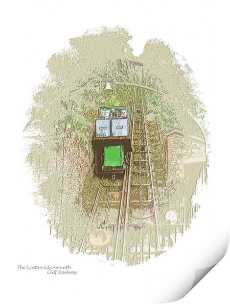 The Lynton and Lynmouth Cliff Railway  Print by graham young