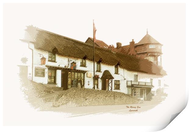 The Rising Sun, Lynmouth  Print by graham young