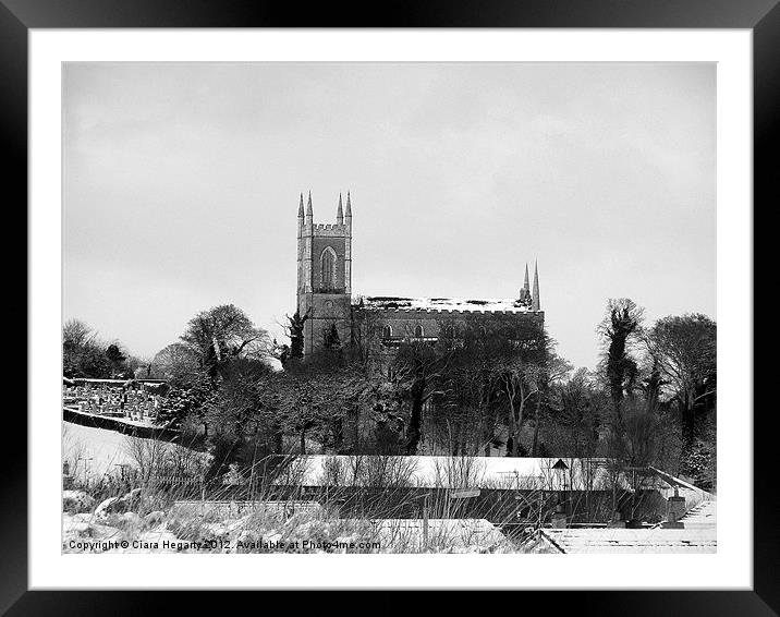 Down Cathedral Framed Mounted Print by Ciara Hegarty