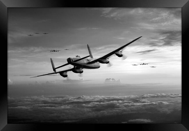 Lancaster Bombers Framed Print by J Biggadike