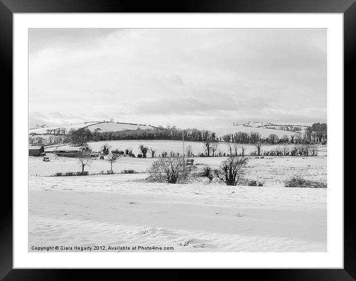 Beautiful snow. Framed Mounted Print by Ciara Hegarty