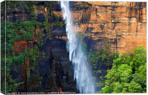 Fitzroy Falls Southern Highlands Canvas Print by Mark Sunderland