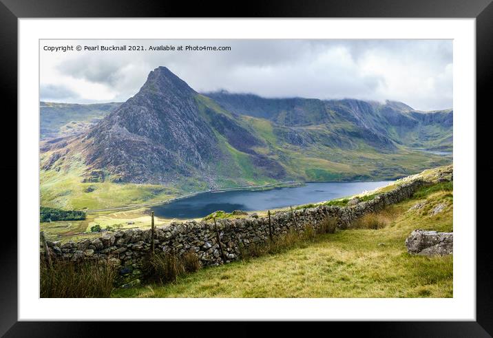 Tryfan and Ogwen Valley Snowdonia Wales Framed Mounted Print by Pearl Bucknall