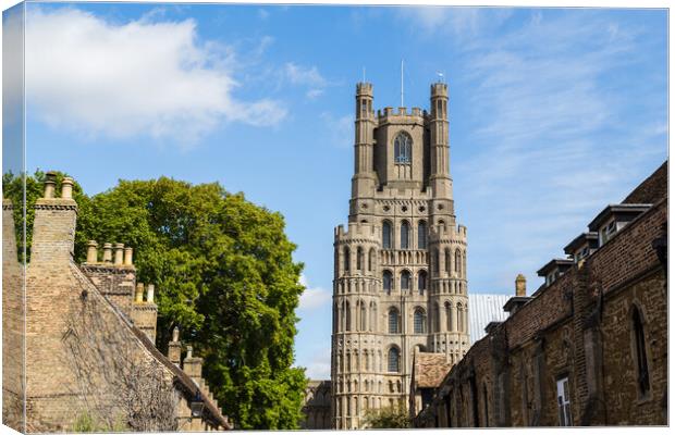 The skyline of Ely Canvas Print by Jason Wells
