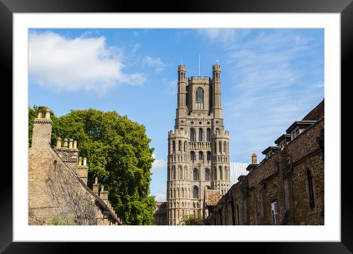 The skyline of Ely Framed Mounted Print by Jason Wells