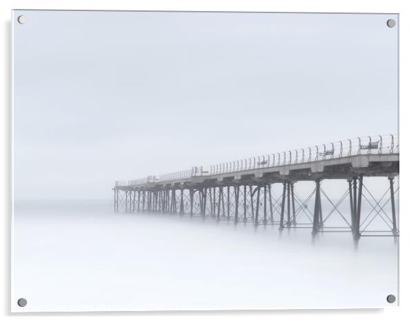 Pier into the Clouds Acrylic by Peter Richard