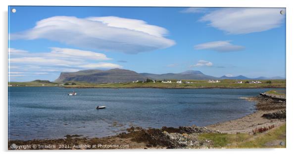 Lenticular Cloud, Bunessan, Isle of Mull, Scotland Acrylic by Imladris 