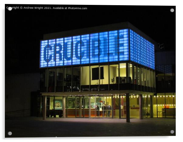 The Crucible Theatre, Sheffield Acrylic by Andrew Wright
