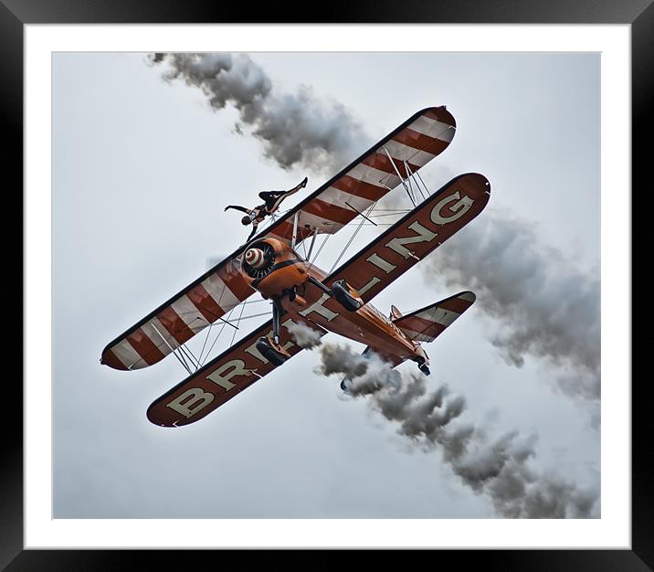 Breitling stunt plane Framed Mounted Print by Sam Smith