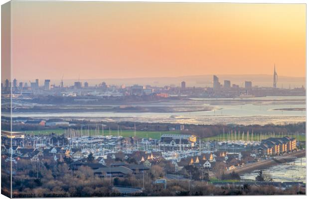 Portsmouth at Dusk Canvas Print by KB Photo