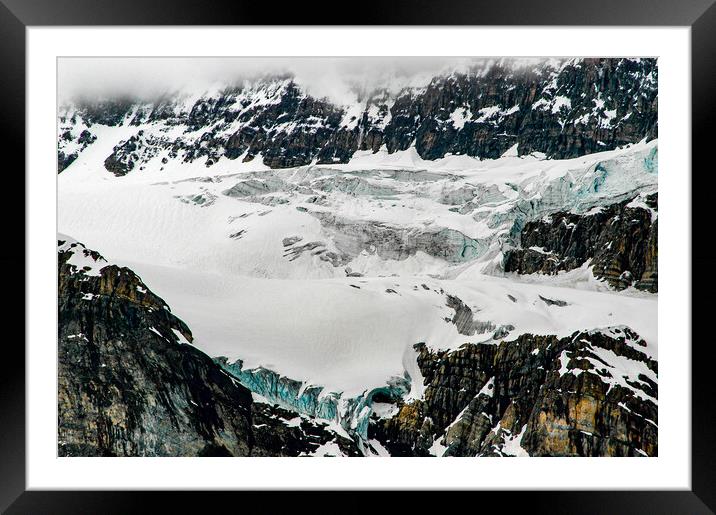 Canadian Glacier, Canada Framed Mounted Print by Mark Llewellyn