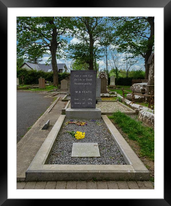 Yeats Grave, Ireland Framed Mounted Print by Mark Llewellyn