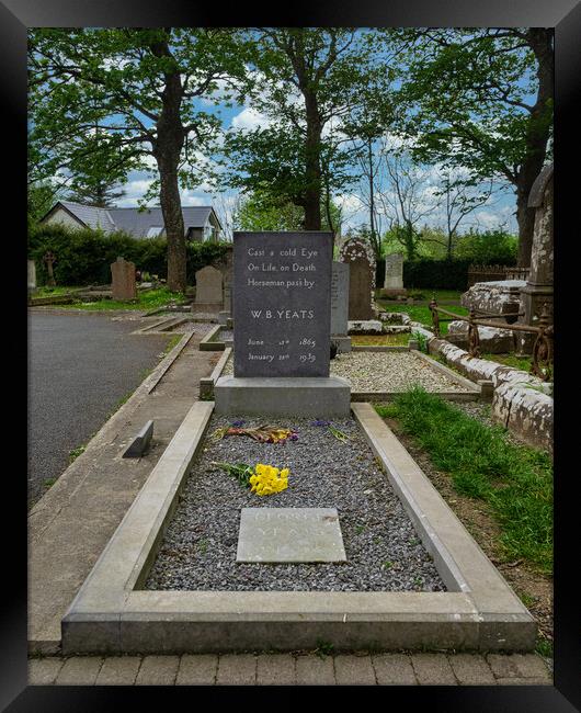 Yeats Grave, Ireland Framed Print by Mark Llewellyn