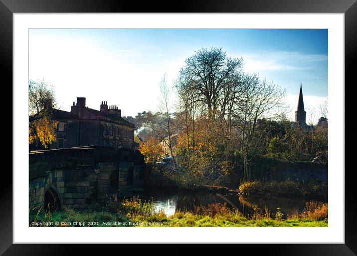 Autumn in Bakewell Framed Mounted Print by Colin Chipp