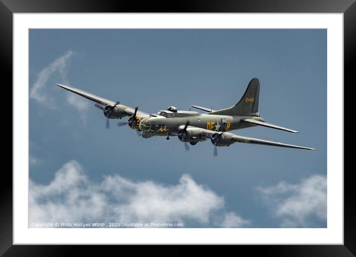 B-17 Flying Fortress Sally B Framed Mounted Print by Philip Hodges aFIAP ,