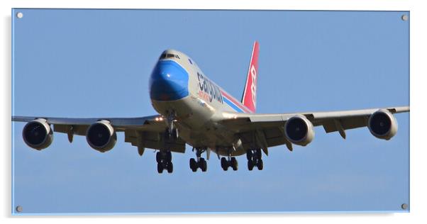 Boeing 747 wearing its mask Acrylic by Allan Durward Photography