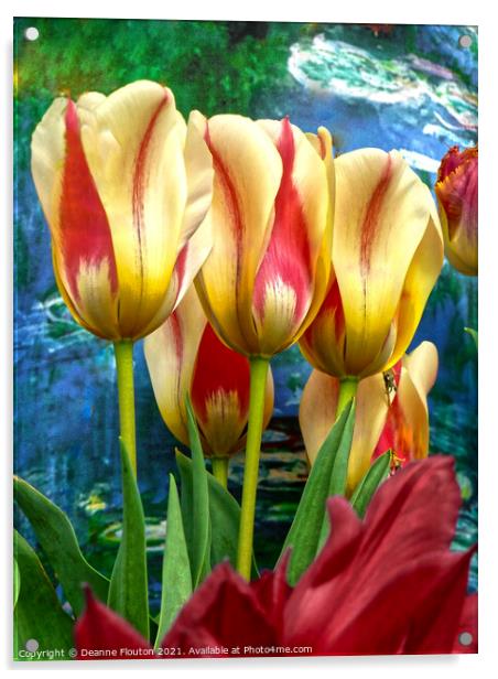 Radiant Tulip Symphony Acrylic by Deanne Flouton