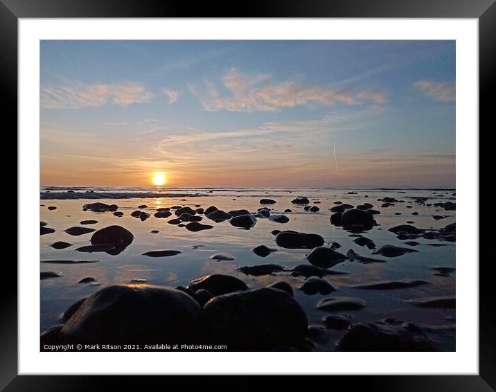 Down on the Beach  Framed Mounted Print by Mark Ritson
