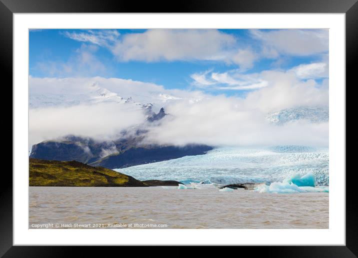 Fjallsarlon Glacial Lake, Iceland Framed Mounted Print by Heidi Stewart