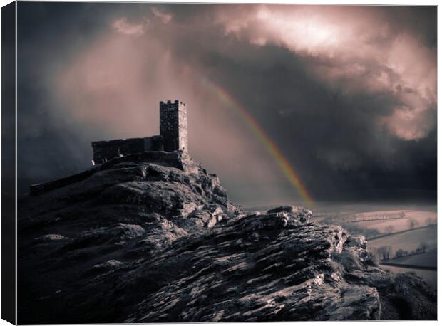 The Church in the Clouds Canvas Print by David Neighbour