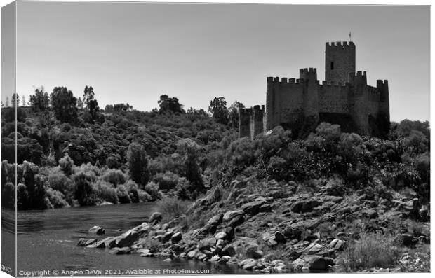 Knights Templar Castle of Almourol Canvas Print by Angelo DeVal