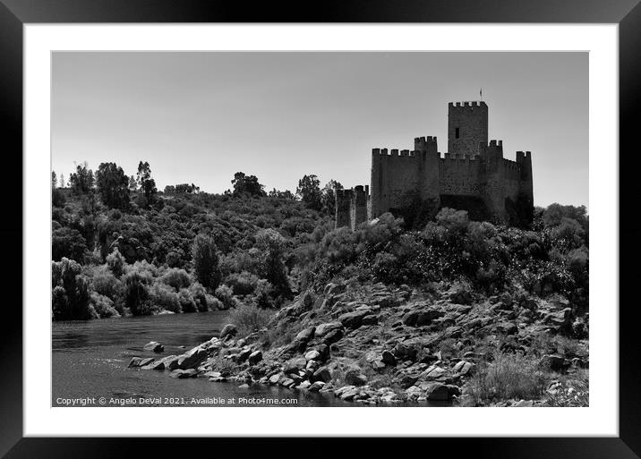 Knights Templar Castle of Almourol Framed Mounted Print by Angelo DeVal