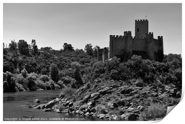Knights Templar Castle of Almourol Print by Angelo DeVal