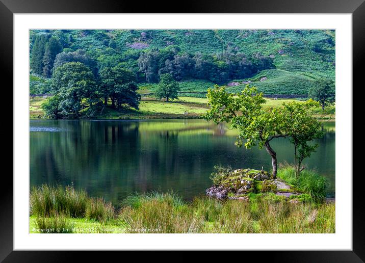 Rydal Water Framed Mounted Print by Jim Monk