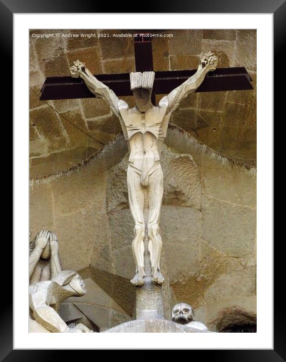 The Crucifixion  Framed Mounted Print by Andrew Wright