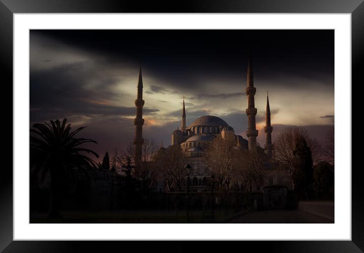Sultan Ahmed Mosque (Blue mosque). Istanbul, Turkey. Framed Mounted Print by Sergey Fedoskin