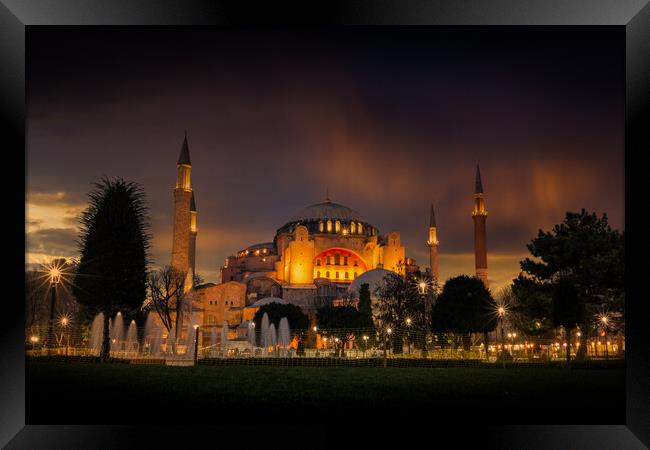 Hagia Sophia (Ayasofya). View from the Sultan Ahmet Park. Framed Print by Sergey Fedoskin