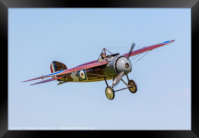 Bristol M1c Monoplane Scout Framed Print by Steve de Roeck