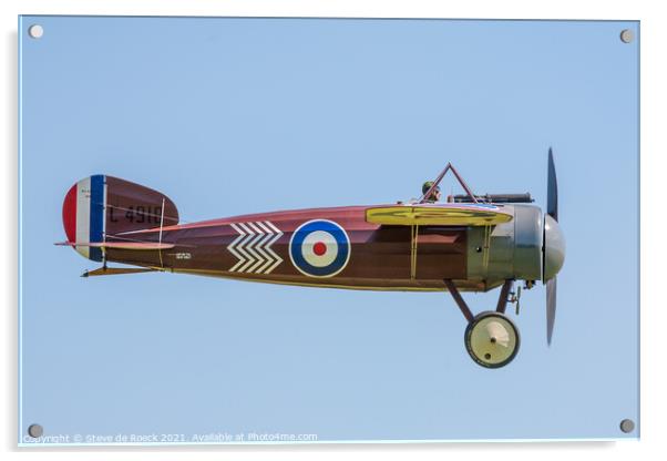 Bristol M1c Monoplane Scout Fighter Acrylic by Steve de Roeck