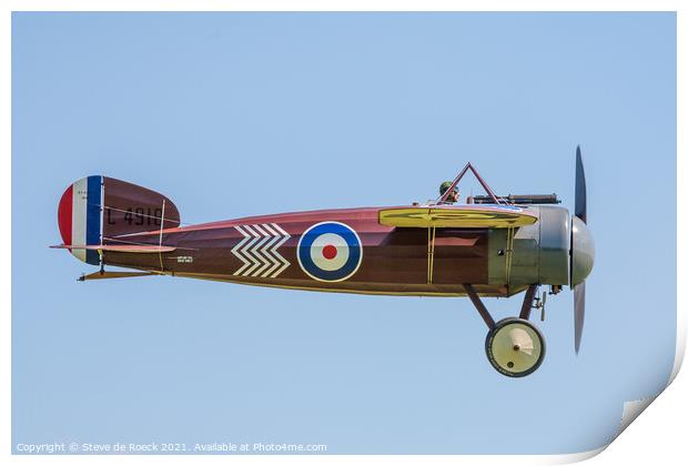 Bristol M1c Monoplane Scout Fighter Print by Steve de Roeck