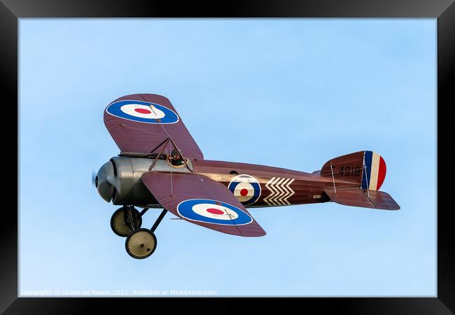 Bristol Monoplane Scout Framed Print by Steve de Roeck