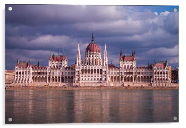 Hungarian Parliament Building Acrylic by Jason Wells