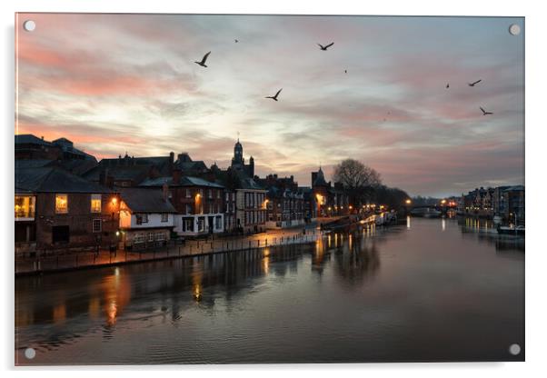Sunrise over York Acrylic by David Semmens