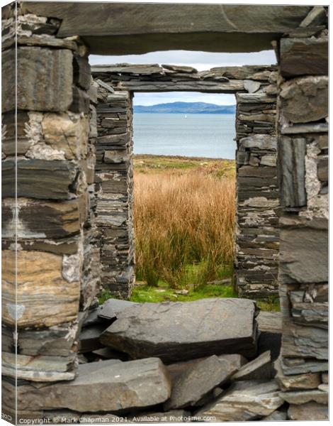 Windows on the Hebrides at the deserted village of Riasg Buidhe, Isle of Colonsay  Canvas Print by Photimageon UK