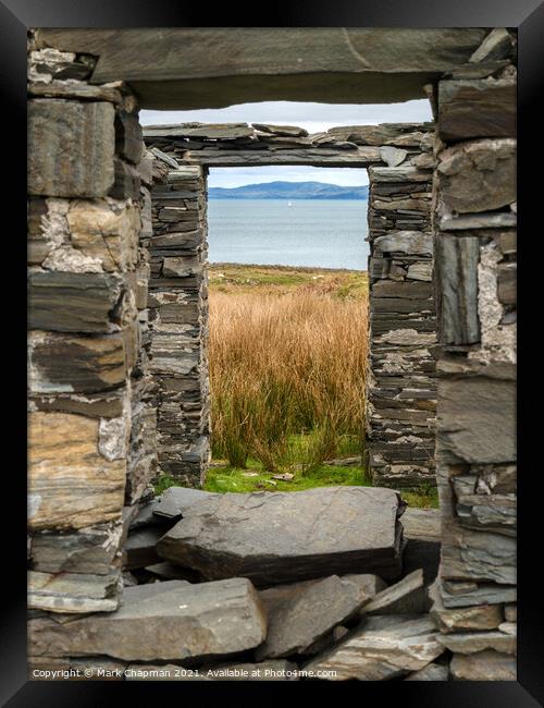 Windows on the Hebrides at the deserted village of Riasg Buidhe, Isle of Colonsay  Framed Print by Photimageon UK