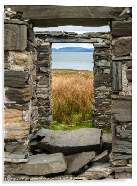 Windows on the Hebrides at the deserted village of Riasg Buidhe, Isle of Colonsay  Acrylic by Photimageon UK