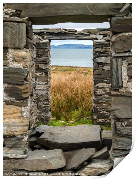 Windows on the Hebrides at the deserted village of Riasg Buidhe, Isle of Colonsay  Print by Photimageon UK