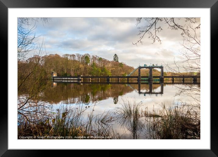 Earlstoun Loch and Dam on the Galloway Hydro Electric Scheme, Dalry, Galloway, Framed Mounted Print by SnapT Photography