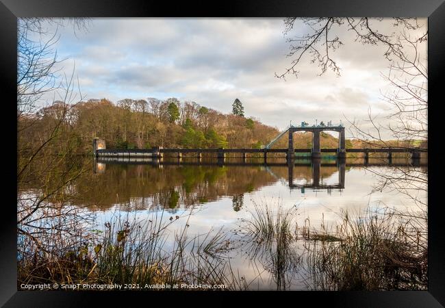 Earlstoun Loch and Dam on the Galloway Hydro Electric Scheme, Dalry, Galloway, Framed Print by SnapT Photography
