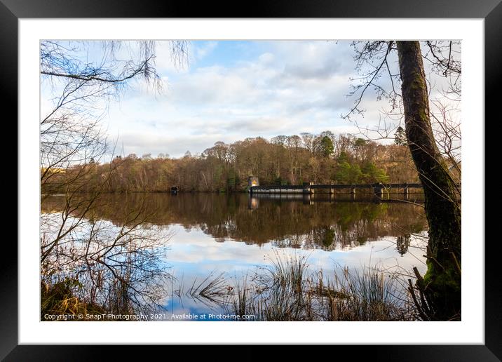 Earlstoun Loch and Dam on the Galloway Hydro Electric Scheme, Dalry, Galloway, Framed Mounted Print by SnapT Photography